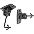 VideoSecu One Pair Black Univaersal Satellite Speaker Mount Bracket for Wall and Ceiling, fits Keyhole and thread hole with 1/4 20 threads, 4mm and 5mm 1ST
