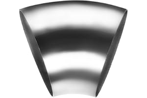 COTONLAKE Cotonake OD 5 Inch 45 Degree SS304 Stainless Steel Bend Tube Exhaust Elbow Pipe for Car Modified Exhaust System 5" Piping Silver Tone，Stair Handrail (1pcs)