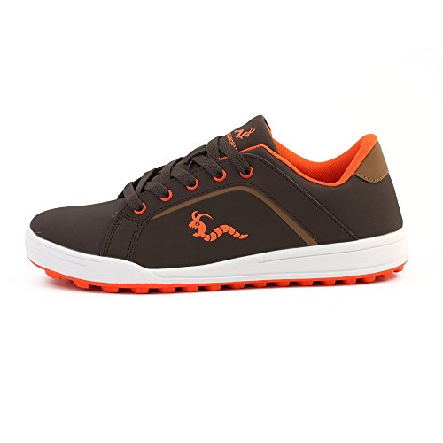 Woodworm Golf Surge V3 Mens Golf Shoes Brown/Orange Size 11.5 - Thumbnail 3