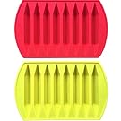 CrayOn 2 Double Tipped, Triangular Silicone Crayon Molds - Makes 16 Crayons (Total)