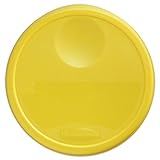 Rubbermaid Commercial 5730YEL Round Storage Container Lids 13 1/2 dia x 2 3/4h Yellow