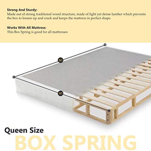 Full Assembled Orthopedic Mattress and 4" Box Spring/Foundation Set with Frame, - Thumbnail 5