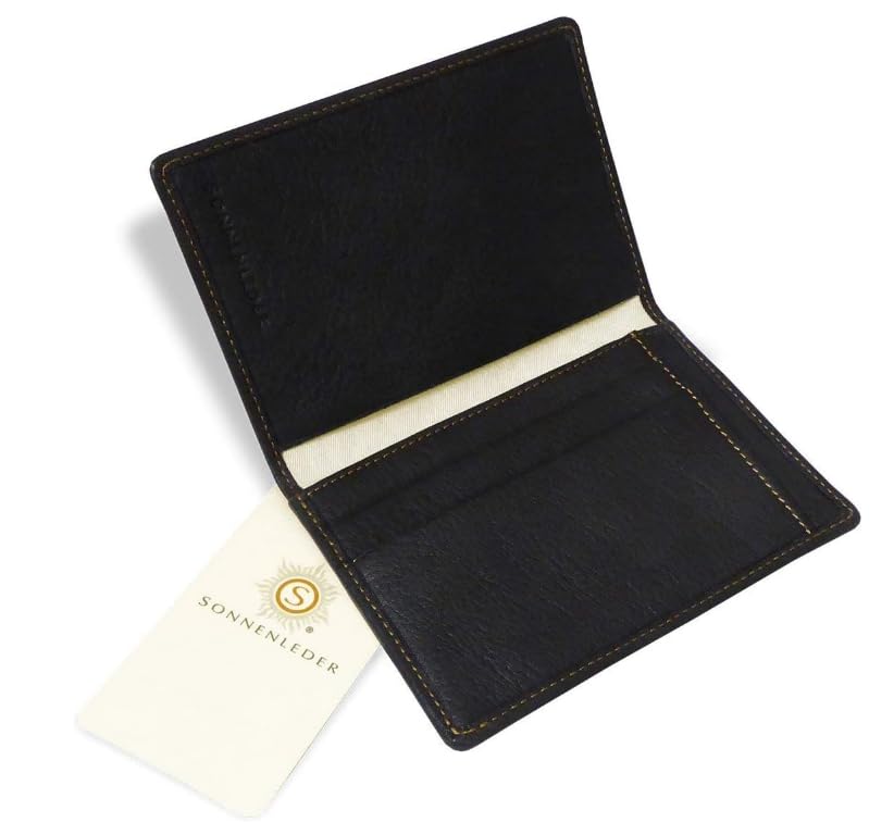 Sonnenleder Wallet "Inn" High Quality Leather, Color: Mocca, Genuine Leather * Made in Germany