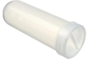 30Pcs Centrifuge Lab Tubes, Bettomshin 100ml Screw Mouth Round Bottom Transparent Plastic Centrifuge Tube, Mini Microcentrifuge Test Tubes with Screw-on Cap Storage Containers for Sample Preservation