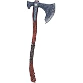 damdos Halloween Cosplay Props for God Axe PU Foam Vioking Axes Cosplay Weapon Birthday Gifts (Axe