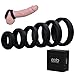 Cob Penis Ring with 6 Different Sizes, Silicone Cock Rings Adult Sex Toys for Men & Couple