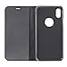 Asuwish iPhone Xs X 10 Case i Phone Cases Flip Folio Case Heavy Duty Dual Laye Mirror Protective Cover with Kickstand Hidden Magnetic Adsorption Shockproof for Apple iPhone10 ix ixs 10s sx Black