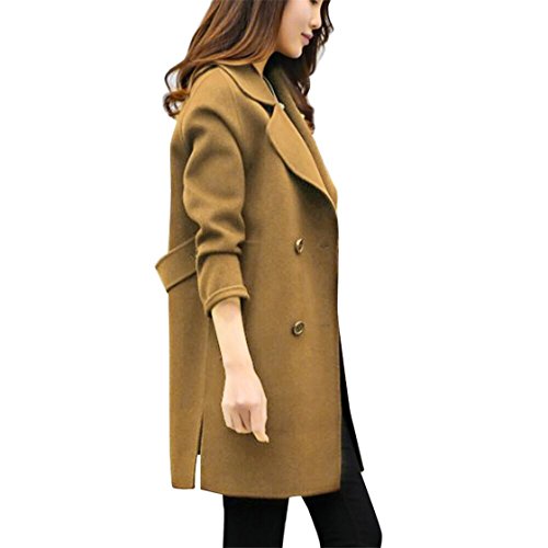 Mose Clearance Cardigans For Women Women Coat Women Fashion Autumn Winter Jacket Tops Casual Long Sleeve Slim Cardigan Overcoat (M, Coffee) - Thumbnail 2