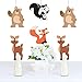 Big Dot of Happiness Stay Wild - Forest Animals - Bear, Deer, Skunk and Fox Decorations DIY Woodland Baby Shower, Birthday Party Essentials - Set of 20