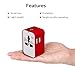 All in One International Universal Travel Adapter,Dual USB Charging Ports Converter for USA EU UK AUS European Compatible with Mobile Phone,Power Bank,Tablet,Laptop and Earphone. (Red)