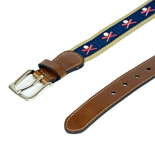 Wembley Big Boys Novelty Fabric Belt, Baseball, S