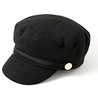 accsa Women Fashion Newsboy Cap Bakerboy Cabbie Gatsby Pageboy Visor Beret Hat Black