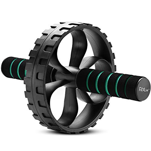 Fit2Live-Ab-Roller-Wheel-for-Home-Gym-Workout-Abdominal-Exercise-Equipment-for-Core-Strength-Training-and-Stomach-Tone-Arm-and-Oblique-Workout-Options-Fitness-Videos-Available-with-Free-App
