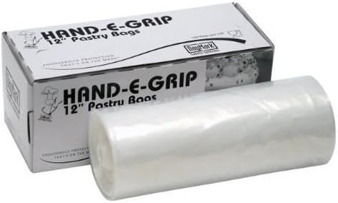 DayMark 115435 12" Hand-E-Grip Disposable Pastry Bag with Dispenser (Roll of New
