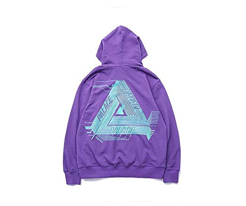 DuoLu Palace Fashion Triangle Pattern Print Cotton Pullover Hoodie Casual Sweater Men/Women