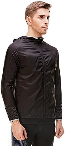 Fanceey Men's Sunscreen Jacket Ultra Light Breathable Waterproof Windbreaker