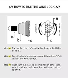 Beduan Wine Bottle Lock - Password Code Digital