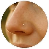 Jolliz 1mm Silver Nose Studs for Women - 24 Gauge L Shaped Nose Stud &amp; Comfortable Pin - 925 Sterling Silver Nose Stud With Elegant Small Shiny Ball, Dainty Minimalist Women Jewelry For a Timeless Look