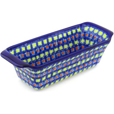 Click Here to See More Images Polish Pottery Rectangular Baker 12-inch Mosaic Tile UNIKAT