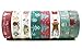 Christmas Washi Tapes 23 Feet 0.6 Inches Wide Box Decorative Masking Tapes Gift Wrapping - 8 Rolls