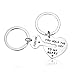 Udobuy® New Unique Stainless Steel You Hold The Key To My Heart Couple Keychain Love Keychain Key Ring Valentine Gift