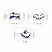 ART Kitchenware 6pcs Happy Halloween Ghost Face Cookie Cake Decoration Stencil Set Cake Decorating Supplies Cookie Mold ST-916 Beige/Semi-Transparent