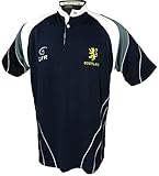Live For Rugby Men's Rampant Lion Breathable Rugby Shirt Navy