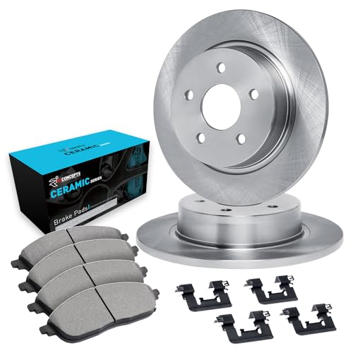 R1 Concepts Rear Brakes and Rotors Kit |Rear Brake Pads| Brake Rotors and Pads|…