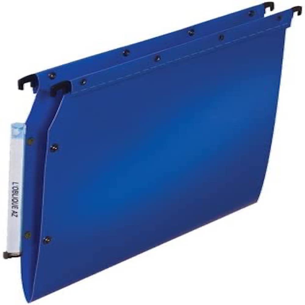 Elba Ultimate Polypropylene A4 Lateral Suspension Files, V-Base - Blue (Pack of 25)