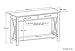 SIMPLIHOME Kitchener Console Table - 47 Inch Wide Solid Wood Sofa Table in Distressed Grey, Contemporary Storage Table for Entryway or Living Room with 2 Drawers, Bottom Shelf, and X-Design Sides