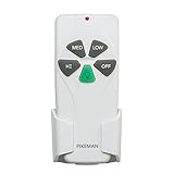 Pikeman Ceiling Fan Remote Control Replace Hampton Bay Harbor Breeze Hunter KUJCE9103 2AAZPFAN-53T FAN-11T FAN-53T (Just Remote Control)