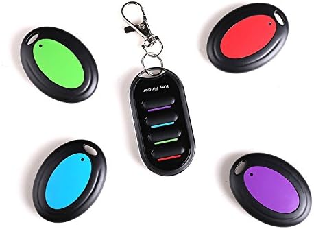 Ohala Key Finder Wireless RF Item Locator, Remote Control - Support for Pet, Cell, Wireless RF Remote Item, Wallet Locator,150 Feet.(1 RF Transmitter and 4 Receivers)