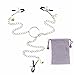 BEST 4 Style Nipp le Clamps Adjustable Tweezer With Chain Accessories Three Head Clip (B Style)