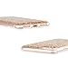 iPhone 7 Case, iYCK Luxury Bling Glitter Sparkle [Gold Foil Embedded] Transparent Flexible Soft Rubber Gel TPU Protective Shell Hybrid Bumper Case Cover for Apple iPhone 7 4.7inch - Gold