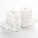 Voberry Baby Toddler Girls Knit Soft Winter Warm Snow Boot Fur Trimmed Pom Pom Boots (12~18 Month, White 2)