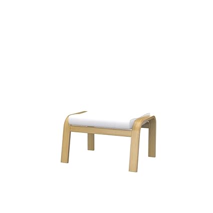 Eco Leather Light Beige Replacement Cover For Ikea Poang Chair