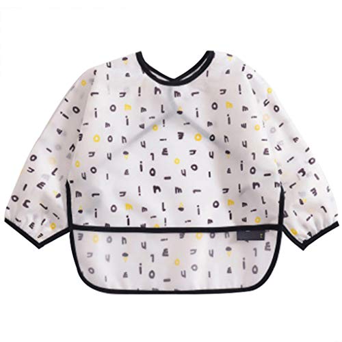 Wuderland Baby slabbetjes Jongens Meisjes Infant Tops kleding waterdicht lange Waterdicht Ontwerp Cartoon met lange… - Image 6