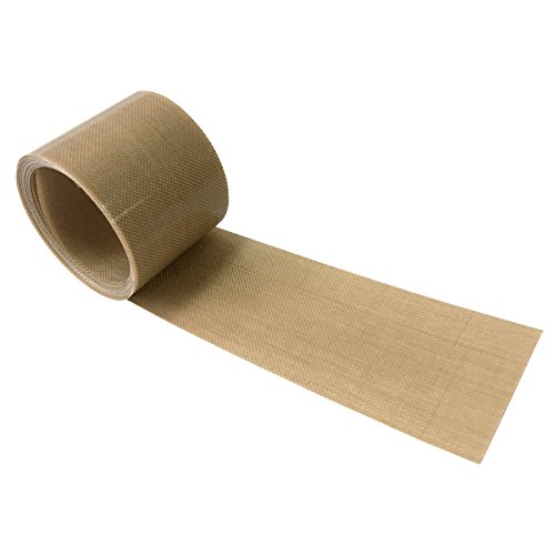 Bluedrop Impulse Sealer Spare Parts Non Stick PTFE Tape Pre Cut PTFE Strips Impulse Sealer Replacement No Adhesive 1-1/4"WX78"L