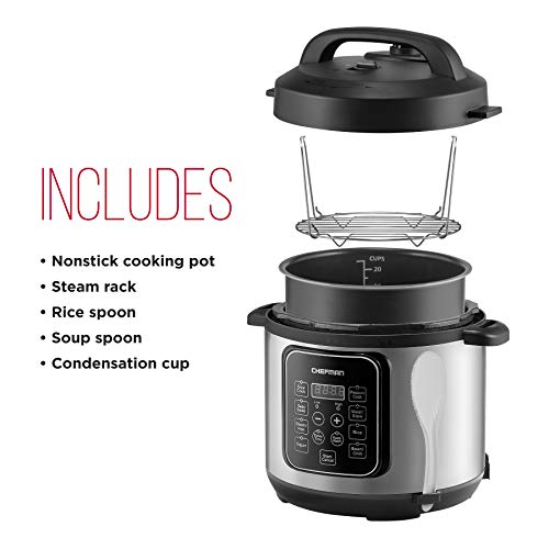 Chefman 6 Quart Electric Multicooker, Cook Slow, RiceCooker, Food