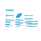 Mr Lid Premium Food Storage Container, 17-Piece Set with Permanently Attached Lids