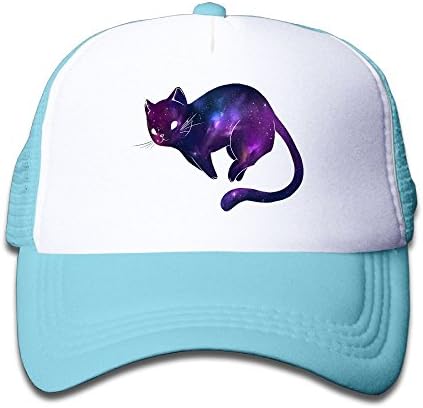 Purple Star Cat Animal Color Kid's Classic Mesh Baseball Hat(One Size)