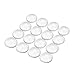 Outus 48 Pieces Glass Dome Imitation Gemstone Clear Round Dome Tiles Christmas Decor, Non-calibrated Round (25 mm/ 1 Inch)