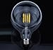 Luxvista G40 LED Vintage Filament Bulb 10W Edison Style Energy-Saving LED G125 Clear Glass Globe Light Medium Screw E26 Base Daylight 100W Incandescent Equivalent