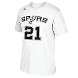NBA San Antonio Spurs Tim Duncan #21 Men's 7 Series Name & Number Short Sleeve Tee, XX-Large, White