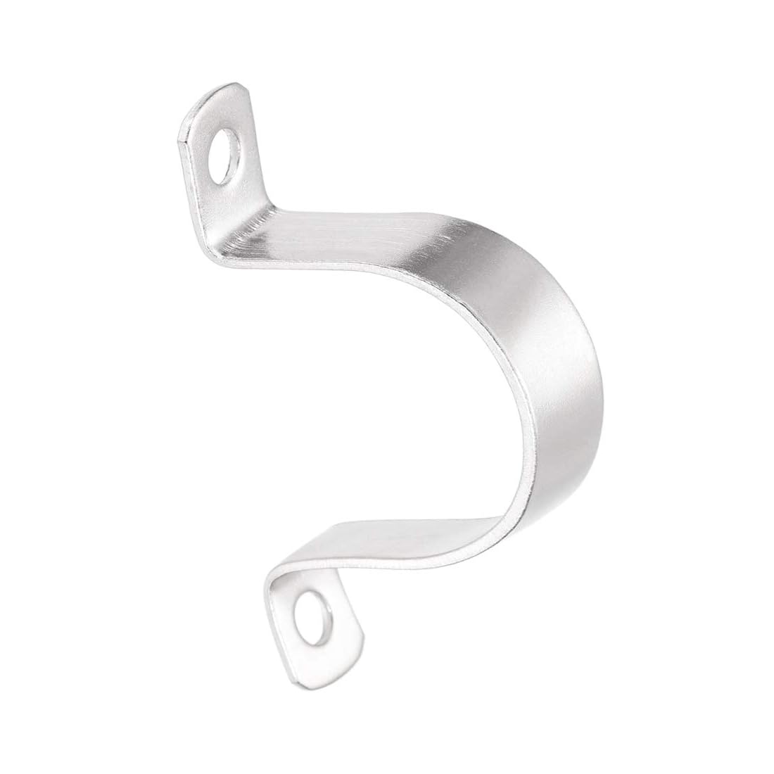 TOP-VIGOR 2Pcs 76mm(3") Rigid Pipe Strap, 2 Holes Tube Straps 304 Stainless Steel Tension Tube Clamp for Fixing Tube Pipe Wire