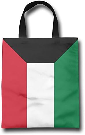 Flag Of Kuwait Washable Reusable Grocery Bag Household Shopping Gift Bag Women's Handbags Tote Bag