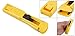 uxcell Yellow Plastic Handheld Small Fast Clam Clip Dispenser