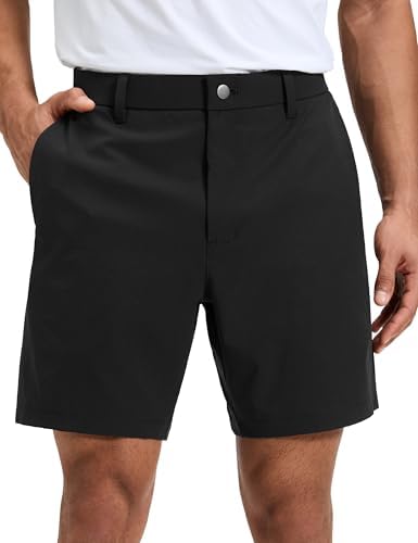 CRZ YOGA Stretch Cotton Chino Shorts for Men - 7