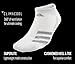 adidas Men's Superlite Stripe Low Cut Socks (3-Pair), White/Light Onix/Hi-Res Blue, Large
