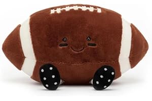JEIIYCAT 8" American Football Stuffed Toy, Cute Rugby Plush Soft American Football Plushies Pillow Gifts for Kids Girlfriend Birthday Christmas Mother's Day